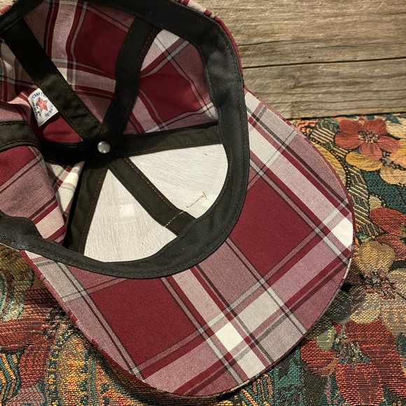 NWOT Awesome LOVE YOUR MELON Adjustable Plaid Cap - Made in USA, OSFM - Picture 6 of 9